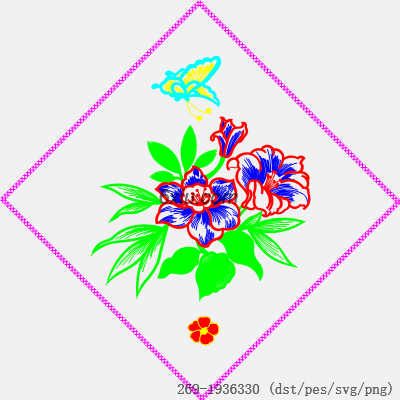 svg矢量绣花图下载