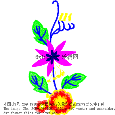 svg矢量绣花图下载