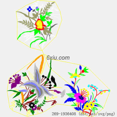 svg矢量绣花图下载