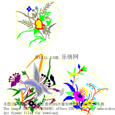 svg矢量绣花图下载