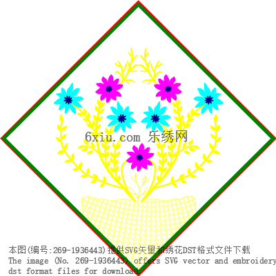 svg矢量绣花图下载