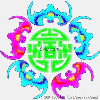 svg矢量绣花图下载