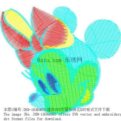 svg矢量绣花图下载