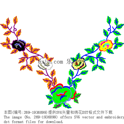 svg矢量绣花图下载