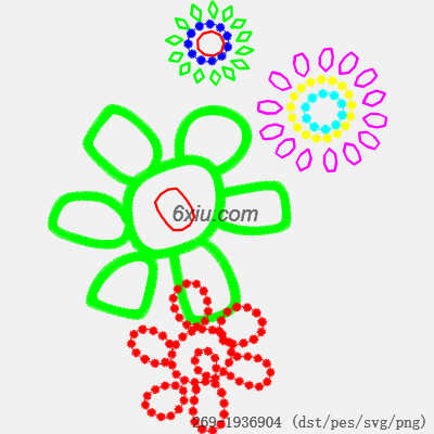 svg矢量绣花图下载