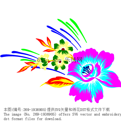 svg矢量绣花图下载