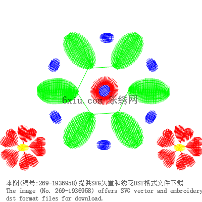 svg矢量绣花图下载