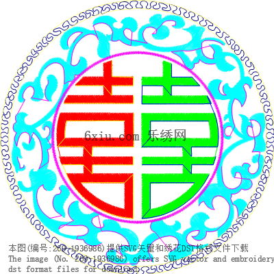 svg矢量绣花图下载