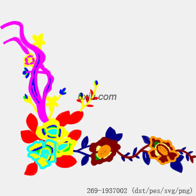 svg矢量绣花图下载