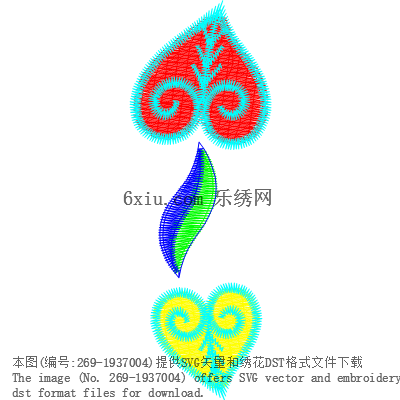 svg矢量绣花图下载