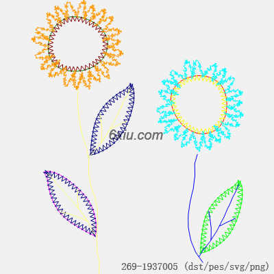 svg矢量绣花图下载