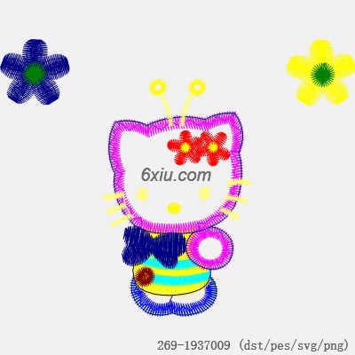 svg矢量绣花图下载