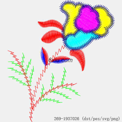 svg矢量绣花图下载