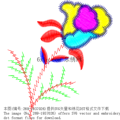 svg矢量绣花图下载