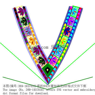 svg矢量绣花图下载