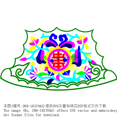 svg矢量绣花图下载