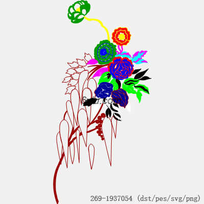 svg矢量绣花图下载
