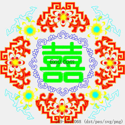 svg矢量绣花图下载