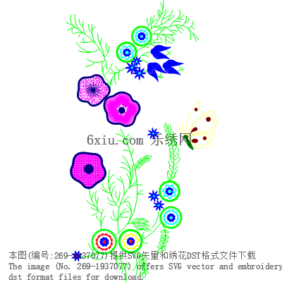 svg矢量绣花图下载