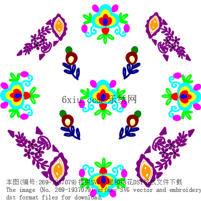 svg矢量绣花图下载
