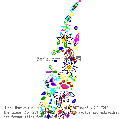 svg矢量绣花图下载