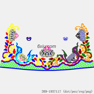 svg矢量绣花图下载
