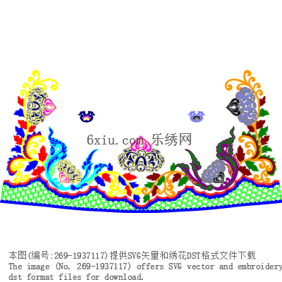 svg矢量绣花图下载