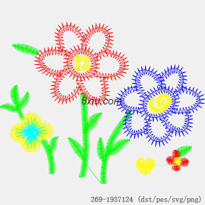 svg矢量绣花图下载