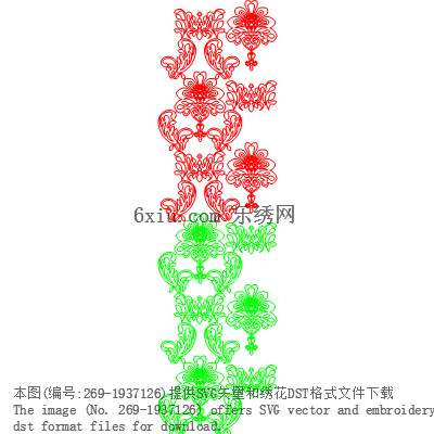 svg矢量绣花图下载