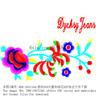 svg矢量绣花图下载