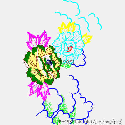 svg矢量绣花图下载