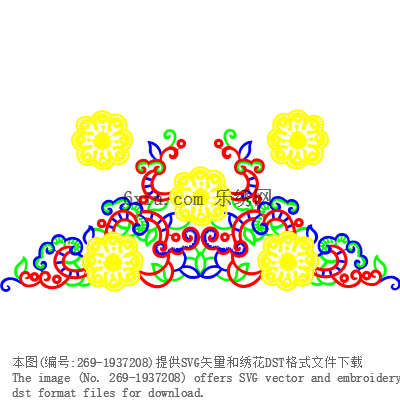 svg矢量绣花图下载