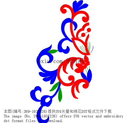 svg矢量绣花图下载