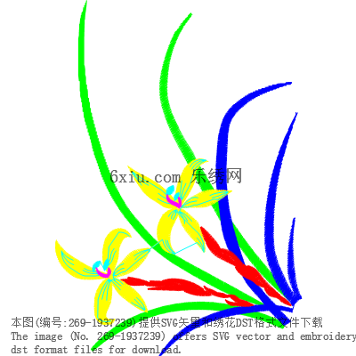 svg矢量绣花图下载