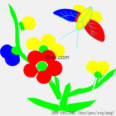 svg矢量绣花图下载