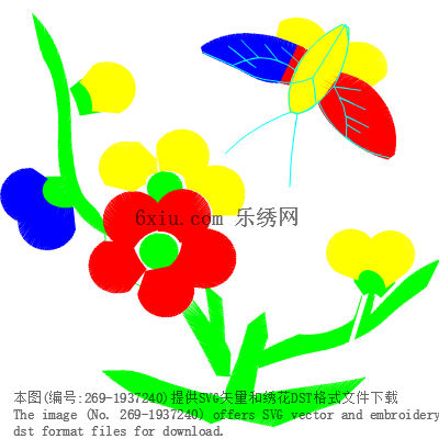 svg矢量绣花图下载