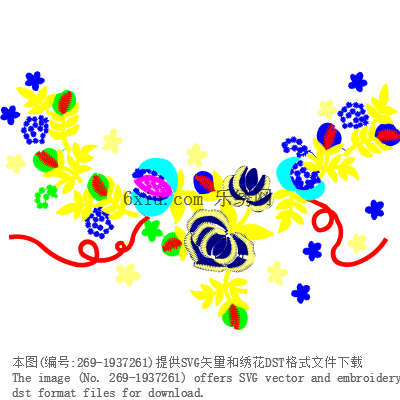 svg矢量绣花图下载