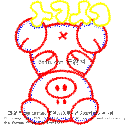 svg矢量绣花图下载
