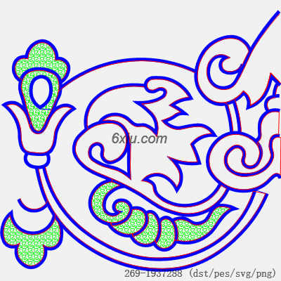 svg矢量绣花图下载