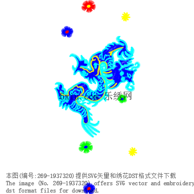 svg矢量绣花图下载