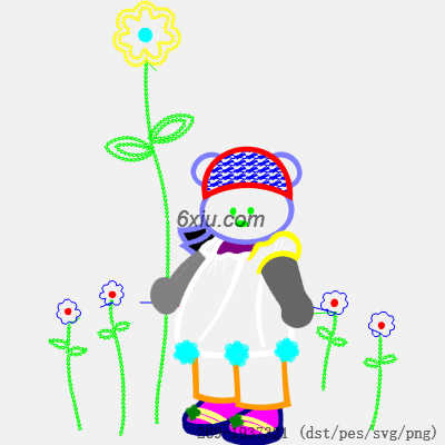svg矢量绣花图下载