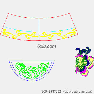 svg矢量绣花图下载