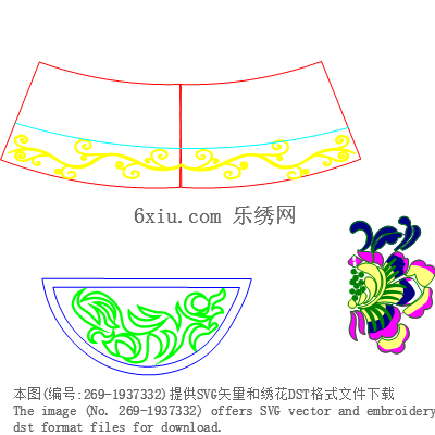 svg矢量绣花图下载