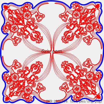 svg矢量绣花图下载