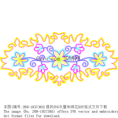 svg矢量绣花图下载