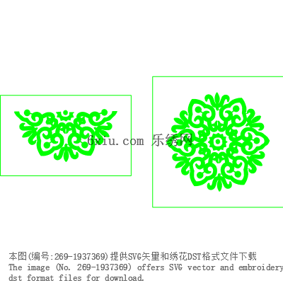 svg矢量绣花图下载
