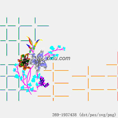 svg矢量绣花图下载