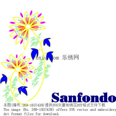 svg矢量绣花图下载