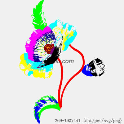 svg矢量绣花图下载