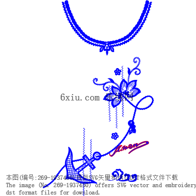 svg矢量绣花图下载